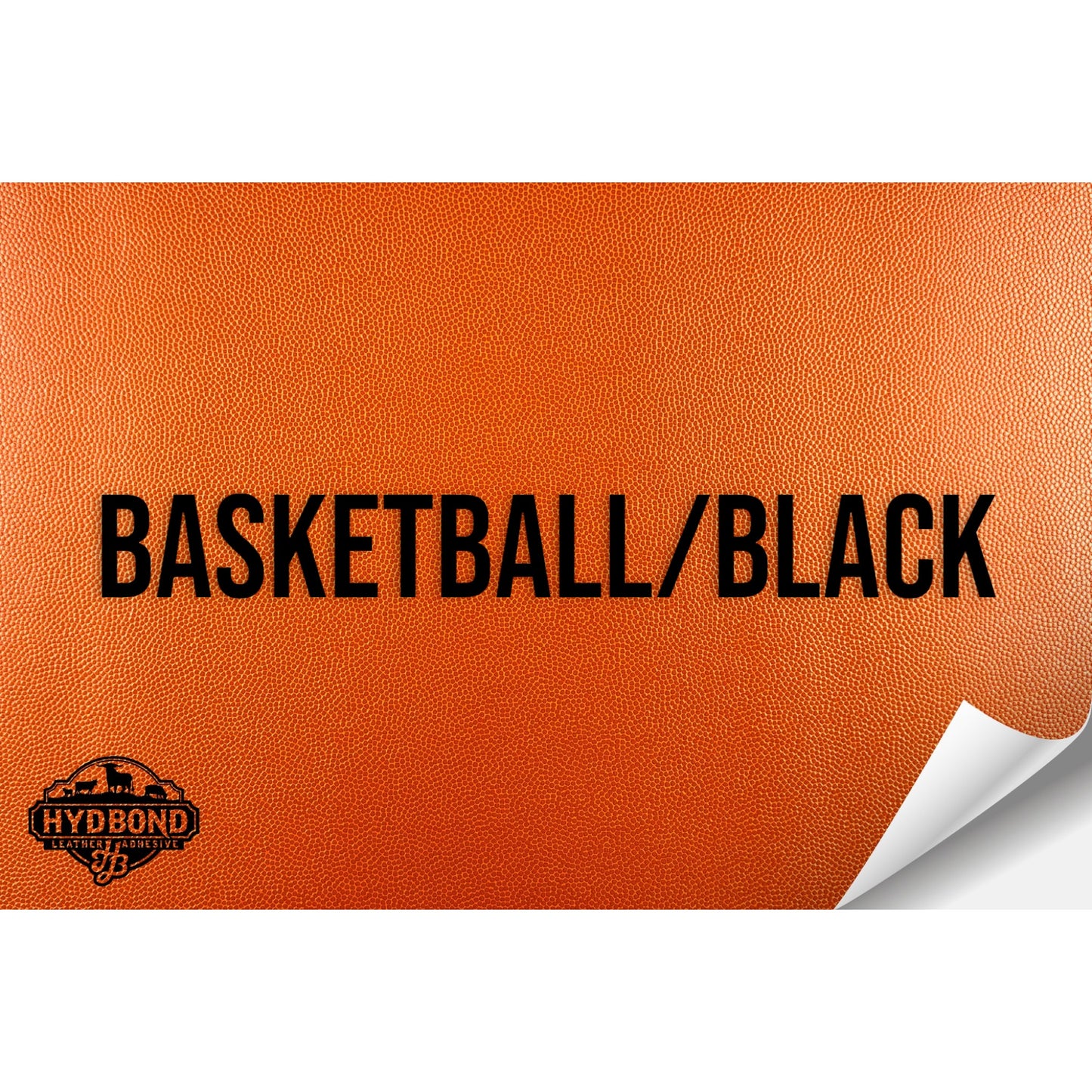 BASKETBALL/BLACK HYDBOND LEATHERETTE SHEET (12"x24") ULTRAHYD®