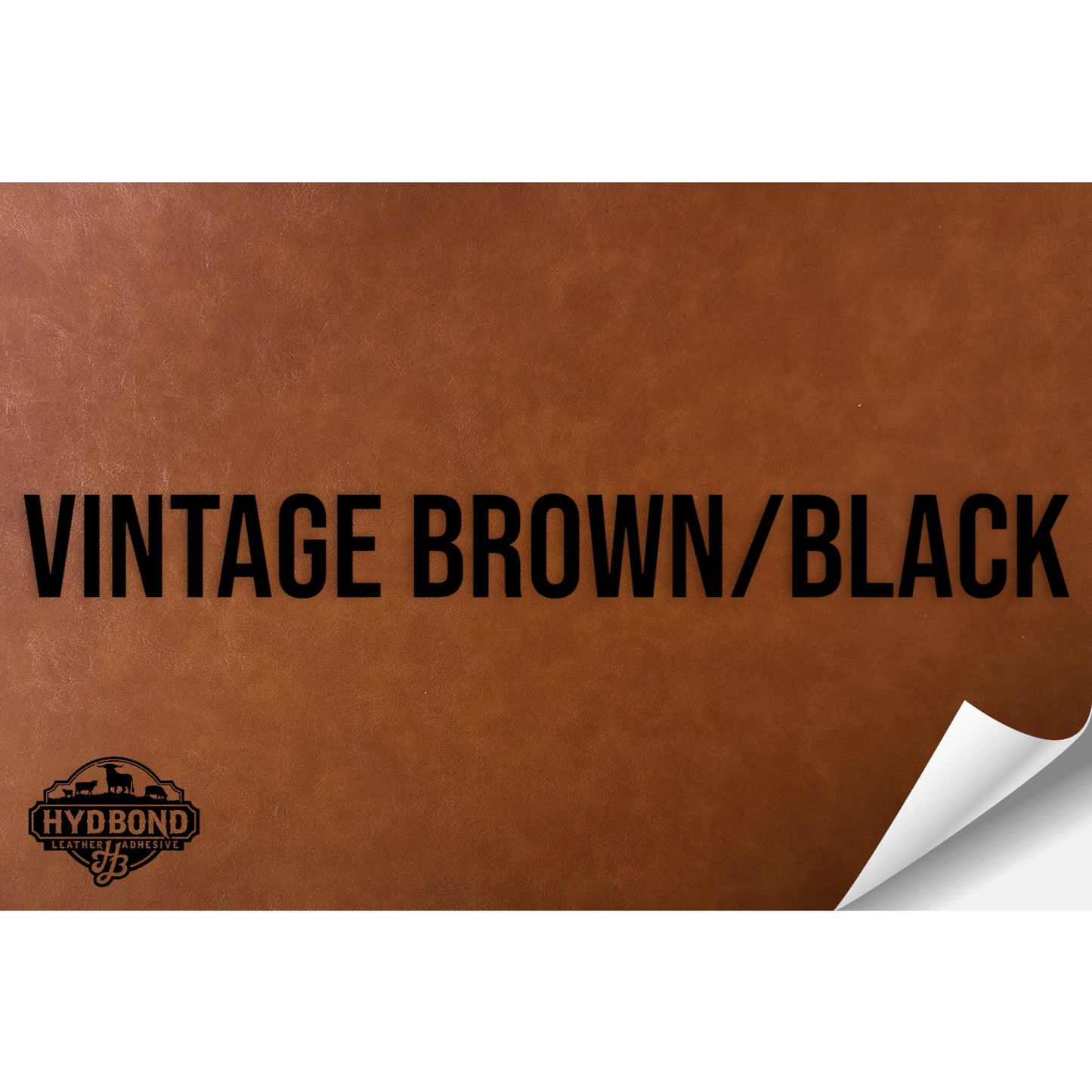 VINTAGE BROWN/BLACK HYDBOND LEATHERETTE SHEET (12"x24")