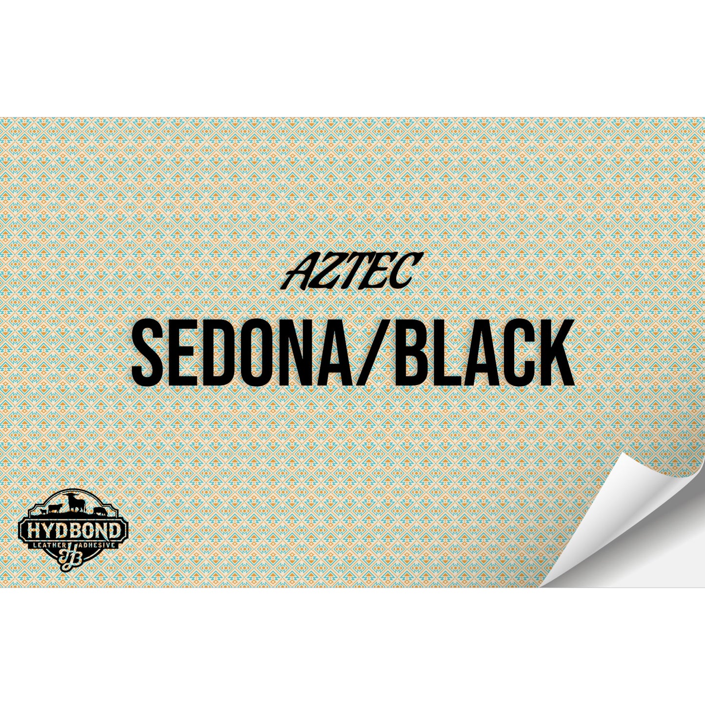 SEDONA/BLACK AZTEC HYDBOND LEATHERETTE SHEET (12"x24") ULTRAHYD®