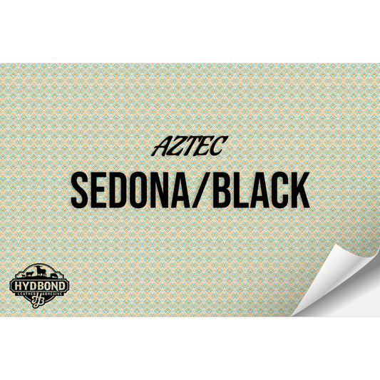 SEDONA/BLACK AZTEC HYDBOND LEATHERETTE SHEET (12"x24") ULTRAHYD®