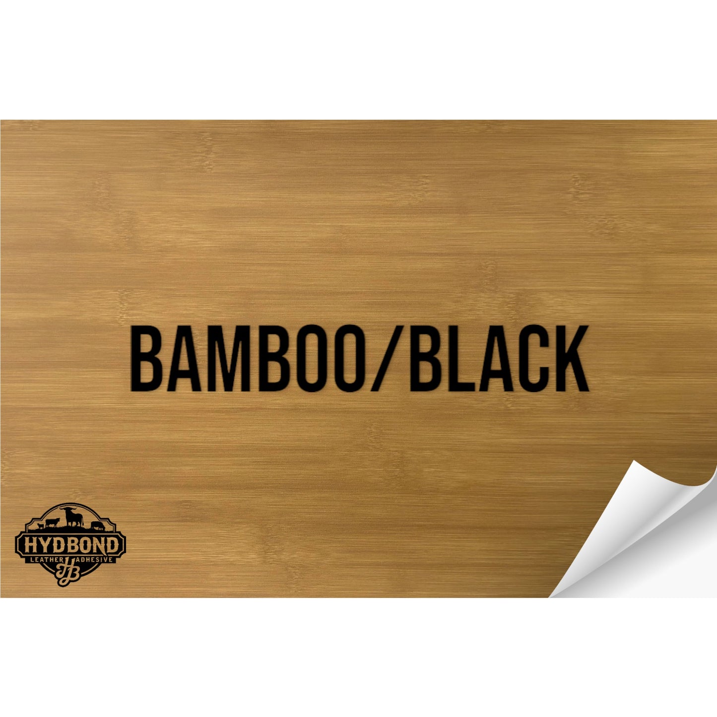 BAMBOO/BLACK HYDBOND LEATHERETTE SHEET (12"x24")
