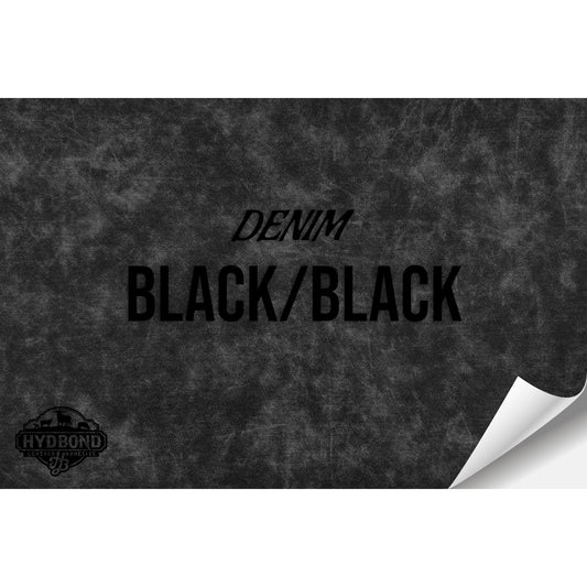 BLACK DENIM/BLACK HYDBOND LEATHERETTE SHEET (12"x24") ULTRAHYD®