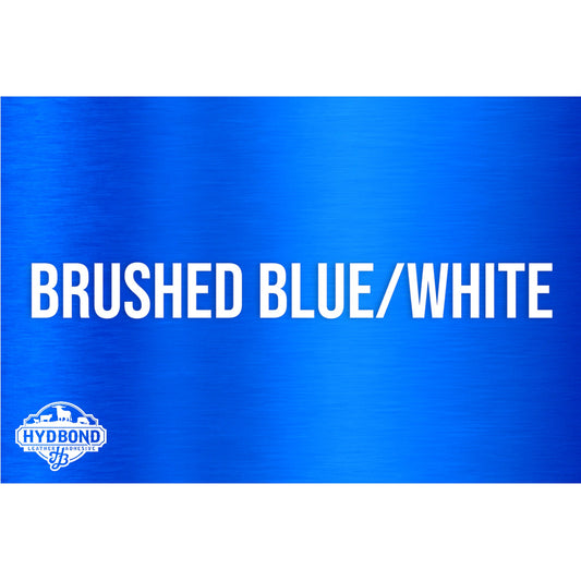 HYDBOND 12"x24"x1/16" BRUSHED BLUE / WHITE DUAL-TECH ACRYLIC PANEL