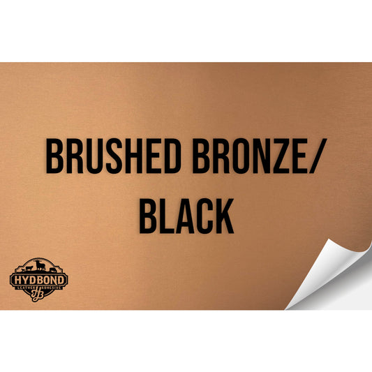 BRUSHED BRONZE/BLACK HYDBOND LEATHERETTE SHEET (12"x24") ULTRAHYD®