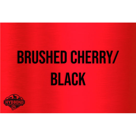 HYDBOND 12"x24"x1/16" BRUSHED CHERRY/BLACK DUAL-TEC ACRYLIC PANEL