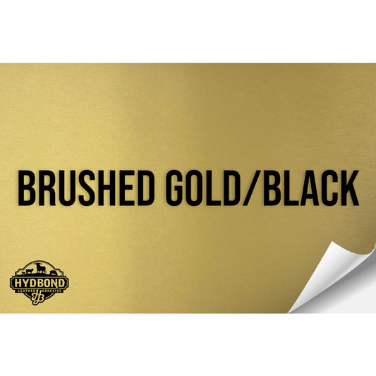 BRUSHED GOLD/BLACK HYDBOND LEATHERETTE SHEET (12"x24") ULTRAHYD®