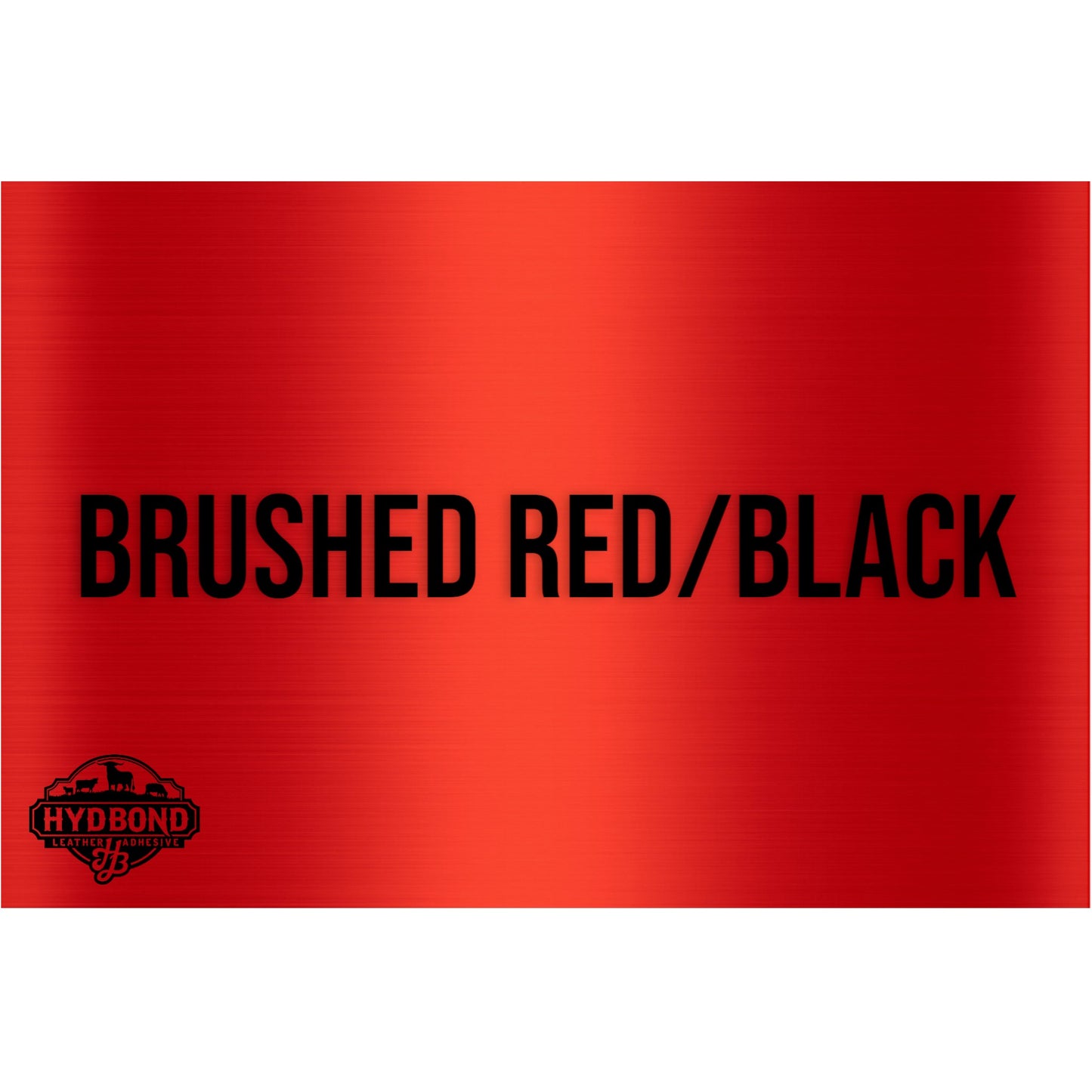 HYDBOND 12"x24"x1/16" BRUSHED RED / BLACK DUAL-TEC ACRYLIC PANEL