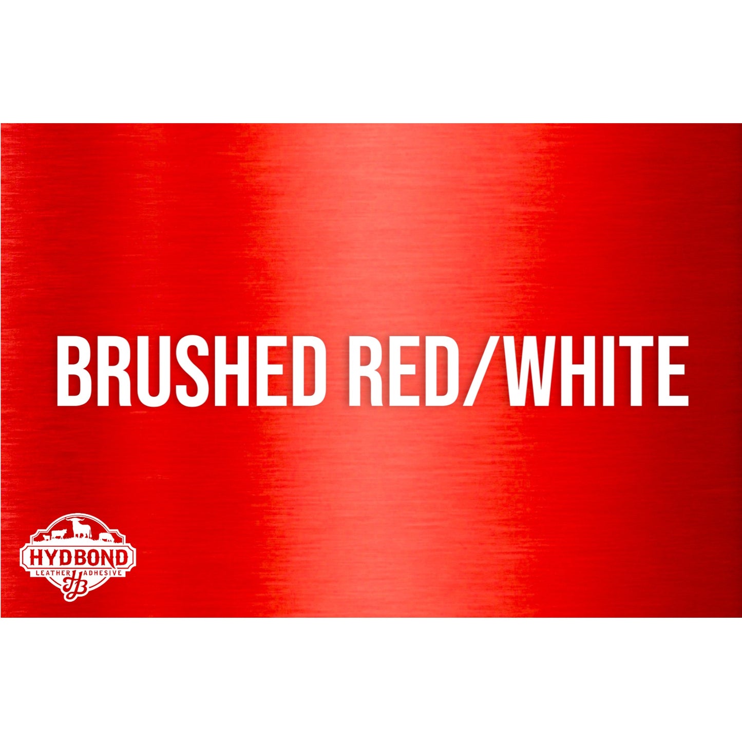 HYDBOND 12"x24"x1/16" BRUSHED RED /WHITE DUAL-TEC ACRYLIC PANEL