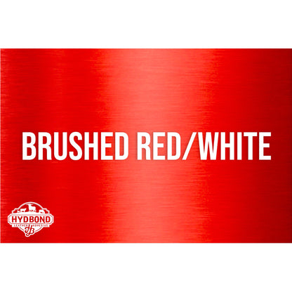 HYDBOND 12"x24"x1/16" BRUSHED RED /WHITE DUAL-TEC ACRYLIC PANEL