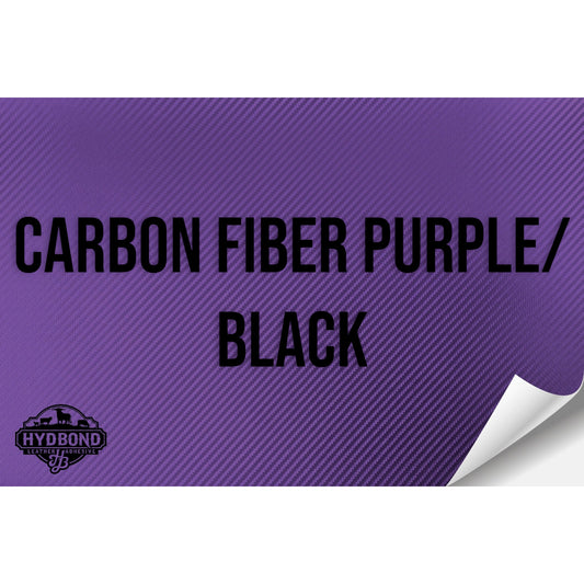 CARBON FIBER PURPLE/BLACK HYDBOND LEATHERETTE SHEET (12"x24") ULTRAHYD®