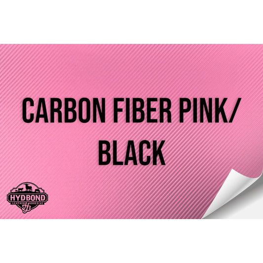 CARBON FIBER PINK/BLACK HYDBOND LEATHERETTE SHEET (12"x24") ULTRAHYD®