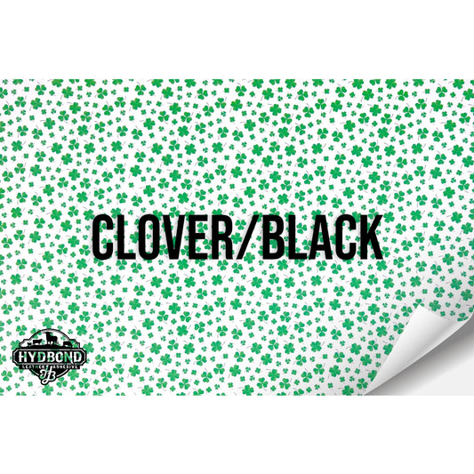 CLOVER/BLACK HYDBOND LEATHERETTE SHEET (12"x24") COLORFAUX UV® ULTRAHYD®