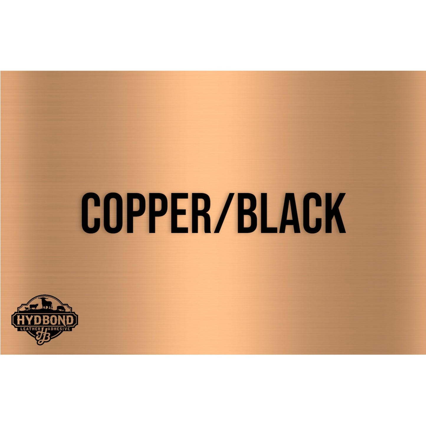 HYDBOND 12"x24"x1/16" BRUSHED COPPER / BLACK DUAL-TEC ACRYLIC PANEL
