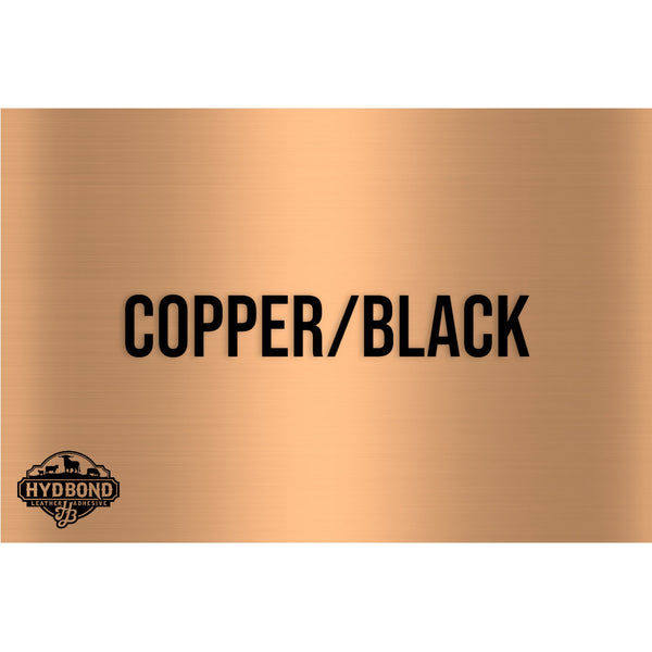 HYDBOND 12"x24"x1/16" BRUSHED COPPER / BLACK DUAL-TEC ACRYLIC PANEL