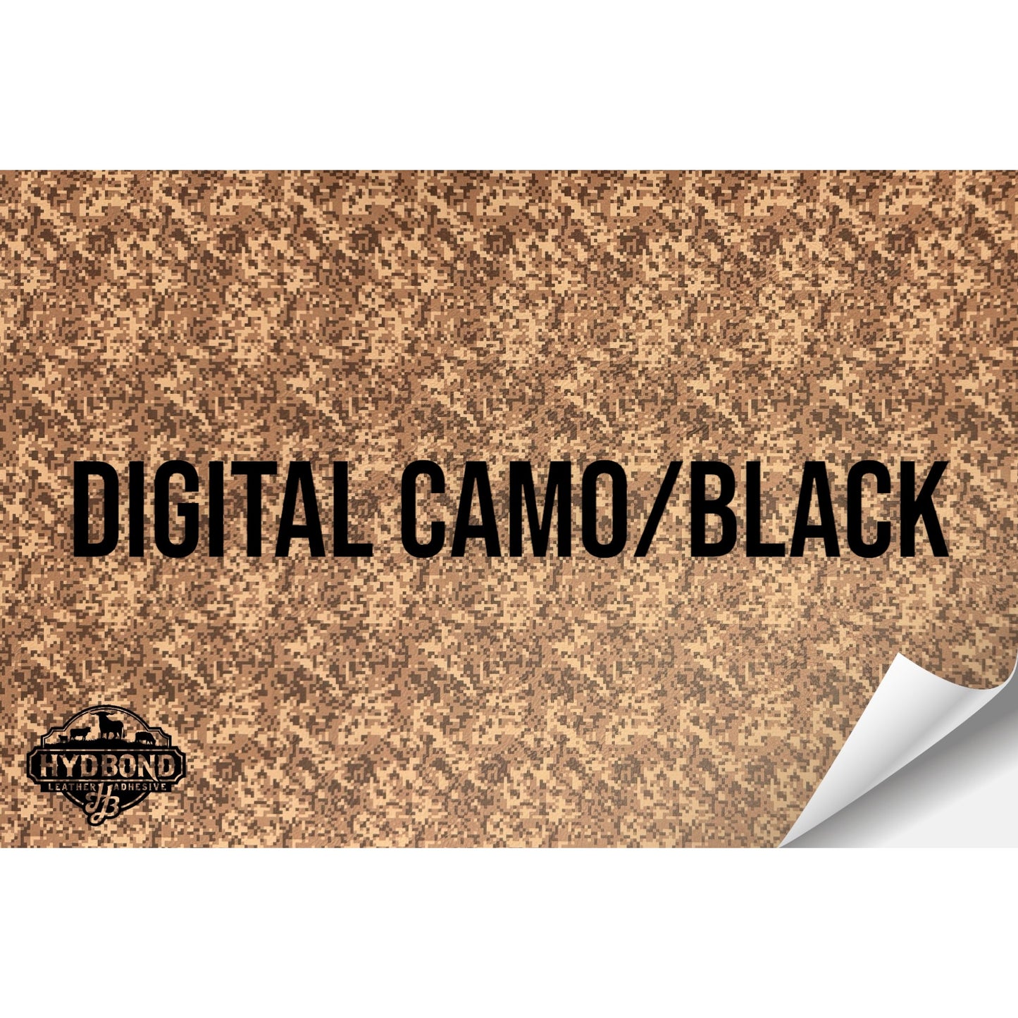 DIGITAL CAMO/BLACK HYDBOND LEATHERETTE SHEET (12"x24") ULTRAHYD®