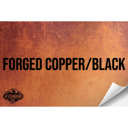 FORGED COPPER/BLACK HYDBOND LEATHERETTE SHEET (12"x24") ULTRAHYD®