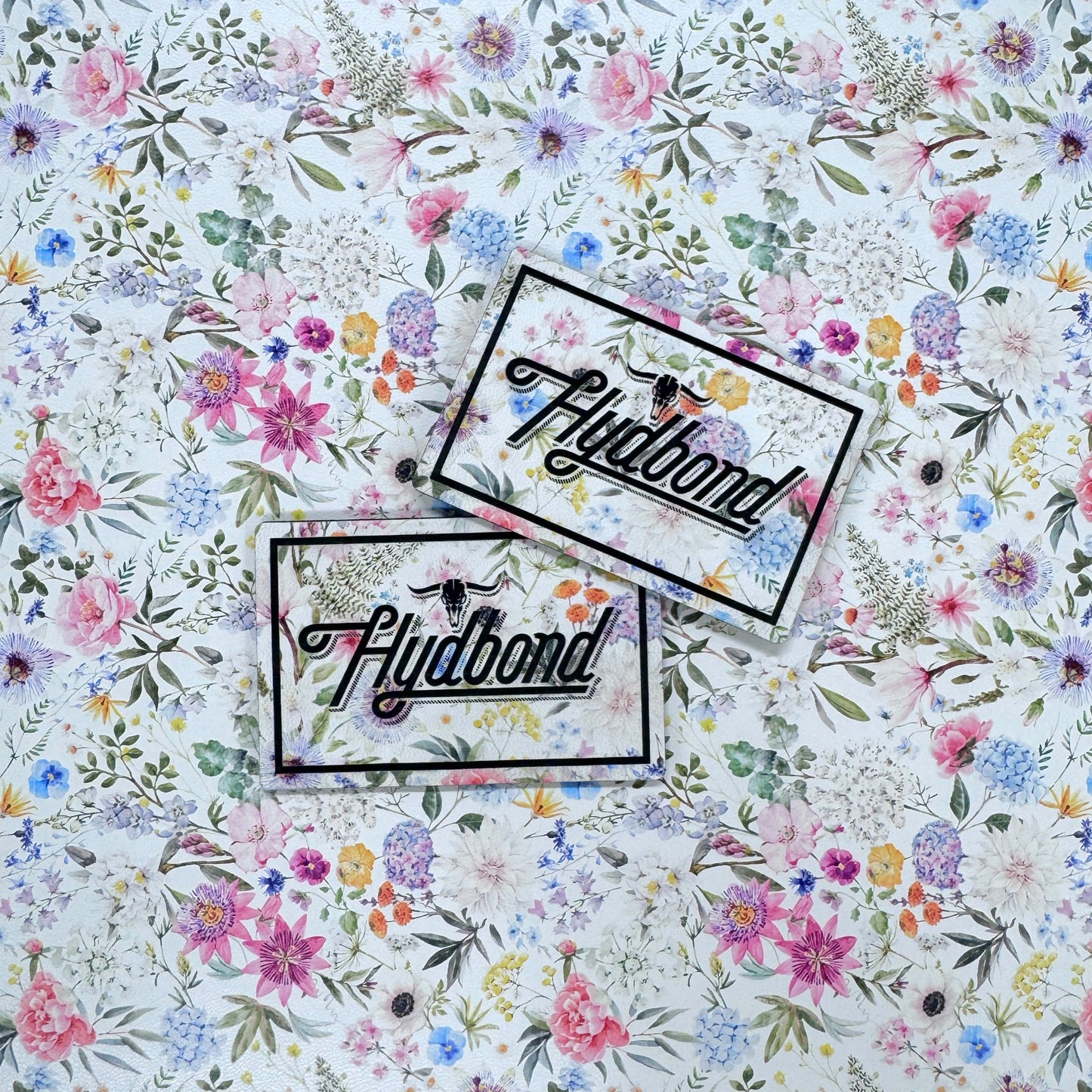 FLORAL/BLACK HYDBOND LEATHERETTE SHEET (12"x24") COLORFAUX UV™ ULTRAHYD™