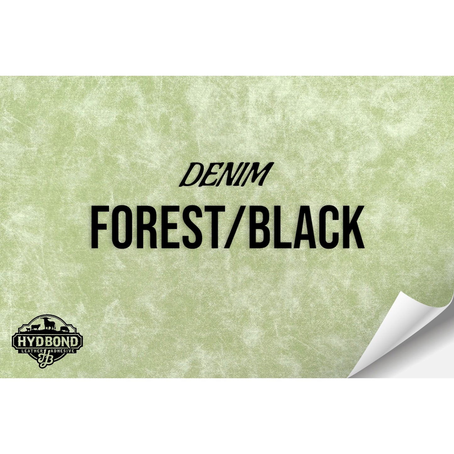 FOREST DENIM/BLACK HYDBOND LEATHERETTE SHEET (12"x24") ULTRAHYD®