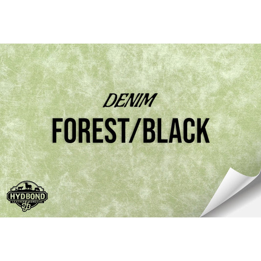 FOREST DENIM/BLACK HYDBOND LEATHERETTE SHEET (12"x24") ULTRAHYD®