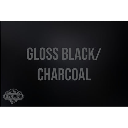 HYDBOND 12"x24"x1/16" GLOSS BLACK/CHARCOAL GRAY DUAL-TEC ACRYLIC PANEL