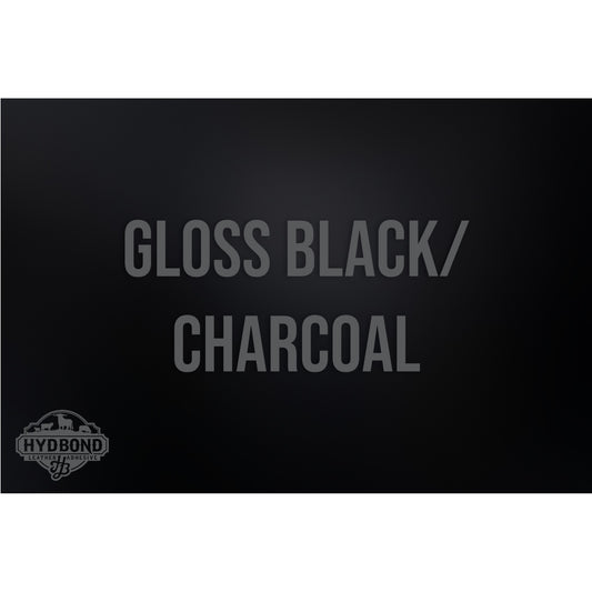 HYDBOND 12"x24"x1/16" GLOSS BLACK/CHARCOAL GRAY DUAL-TEC ACRYLIC PANEL