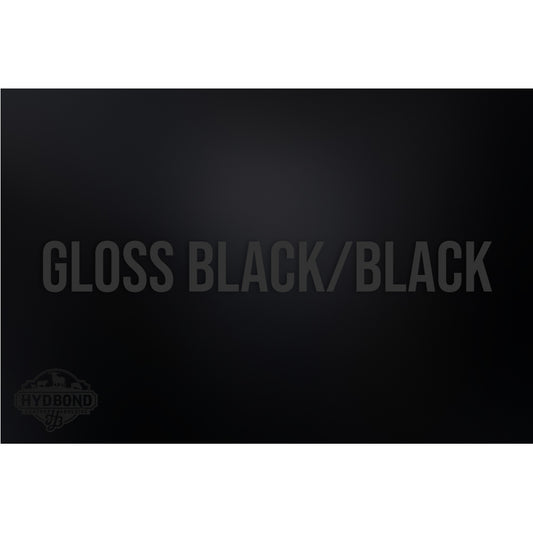 HYDBOND 12"x24"x1/16" GLOSS BLACK / BLACK DUAL-TEC ACRYLIC PANEL