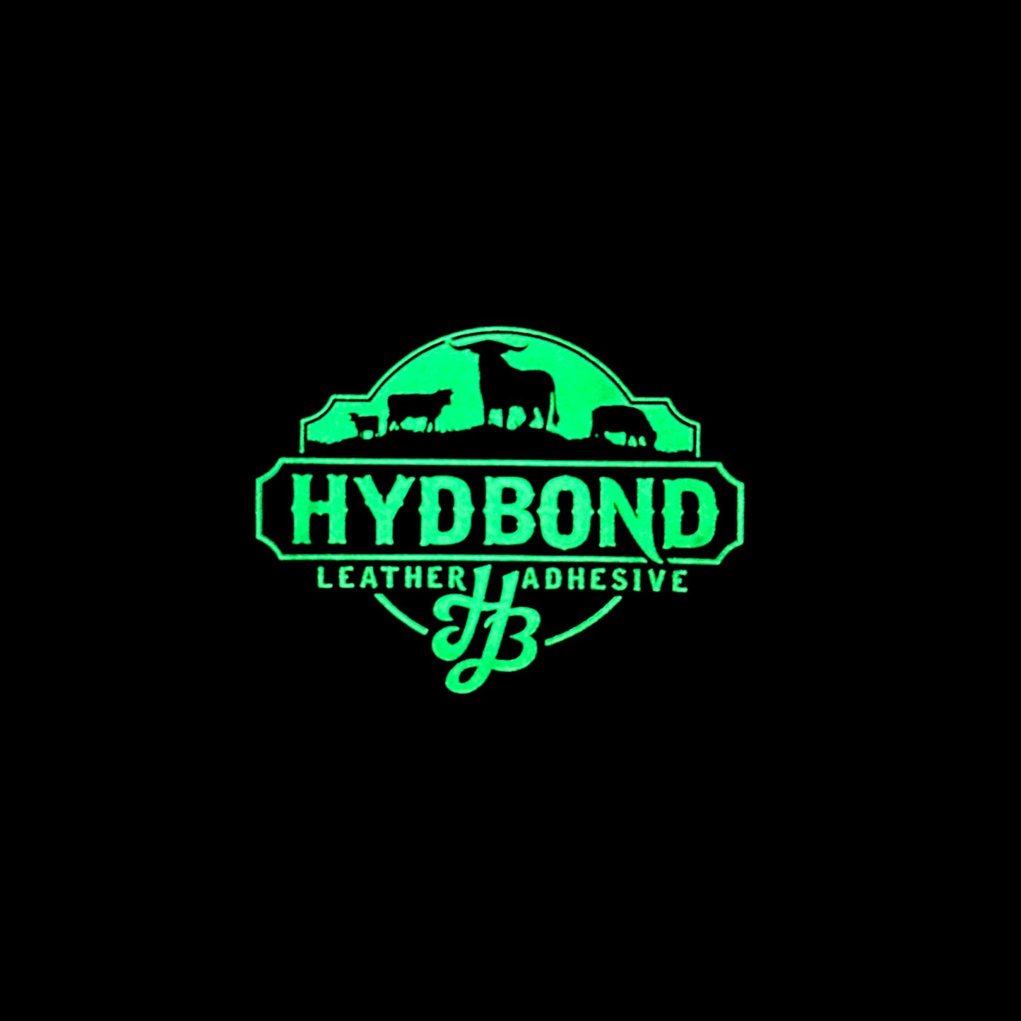 GLOW IN THE DARK/BLACK HYDBOND LEATHERETTE SHEET (12"x24") ULTRAHYD®
