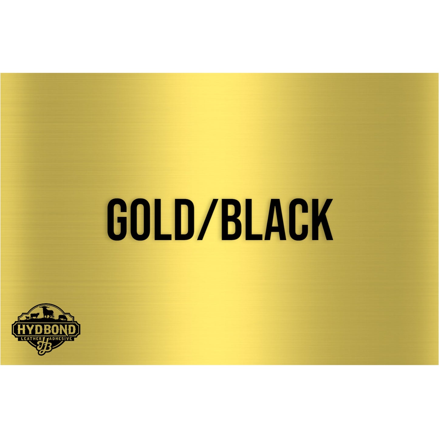 HYDBOND 12"x24"x1/16" BRUSHED GOLD / BLACK DUAL-TEC ACRYLIC PANEL