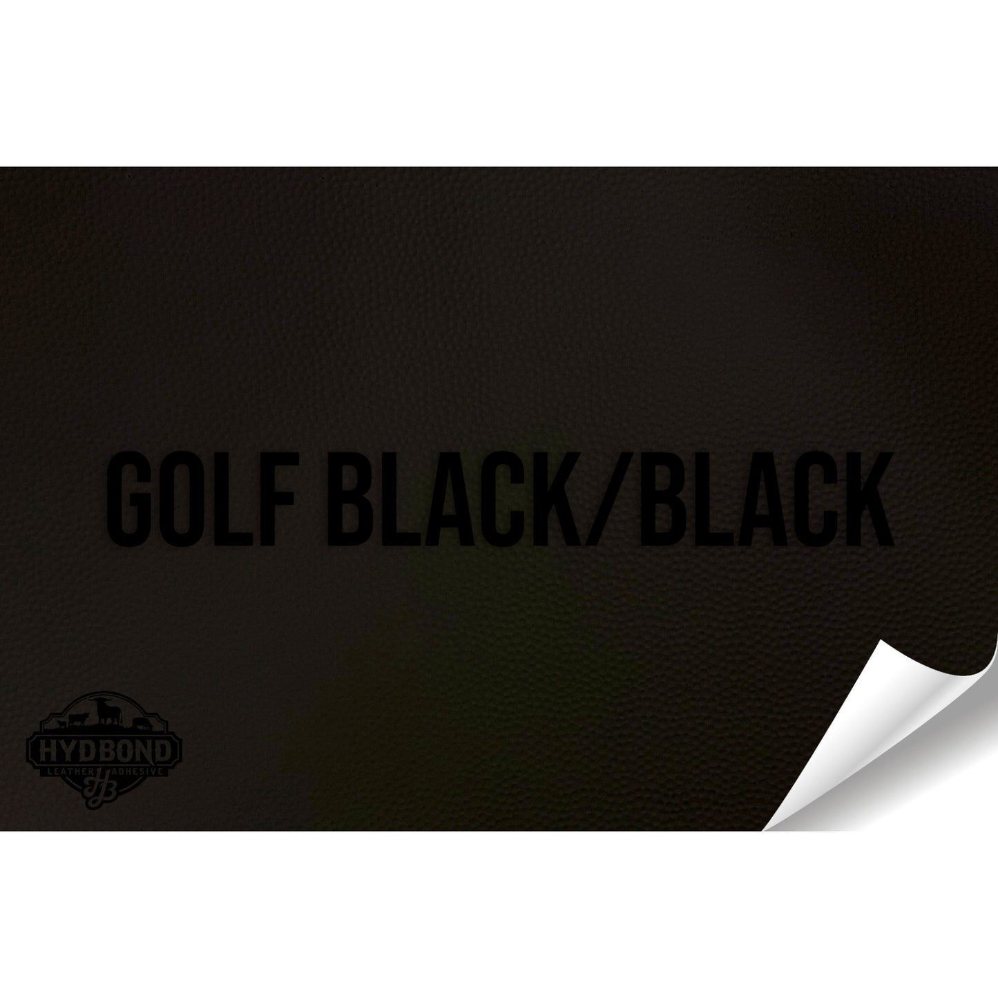 GOLF BLACK/BLACK HYDBOND LEATHERETTE SHEET (12"x24") ULTRAHYD®