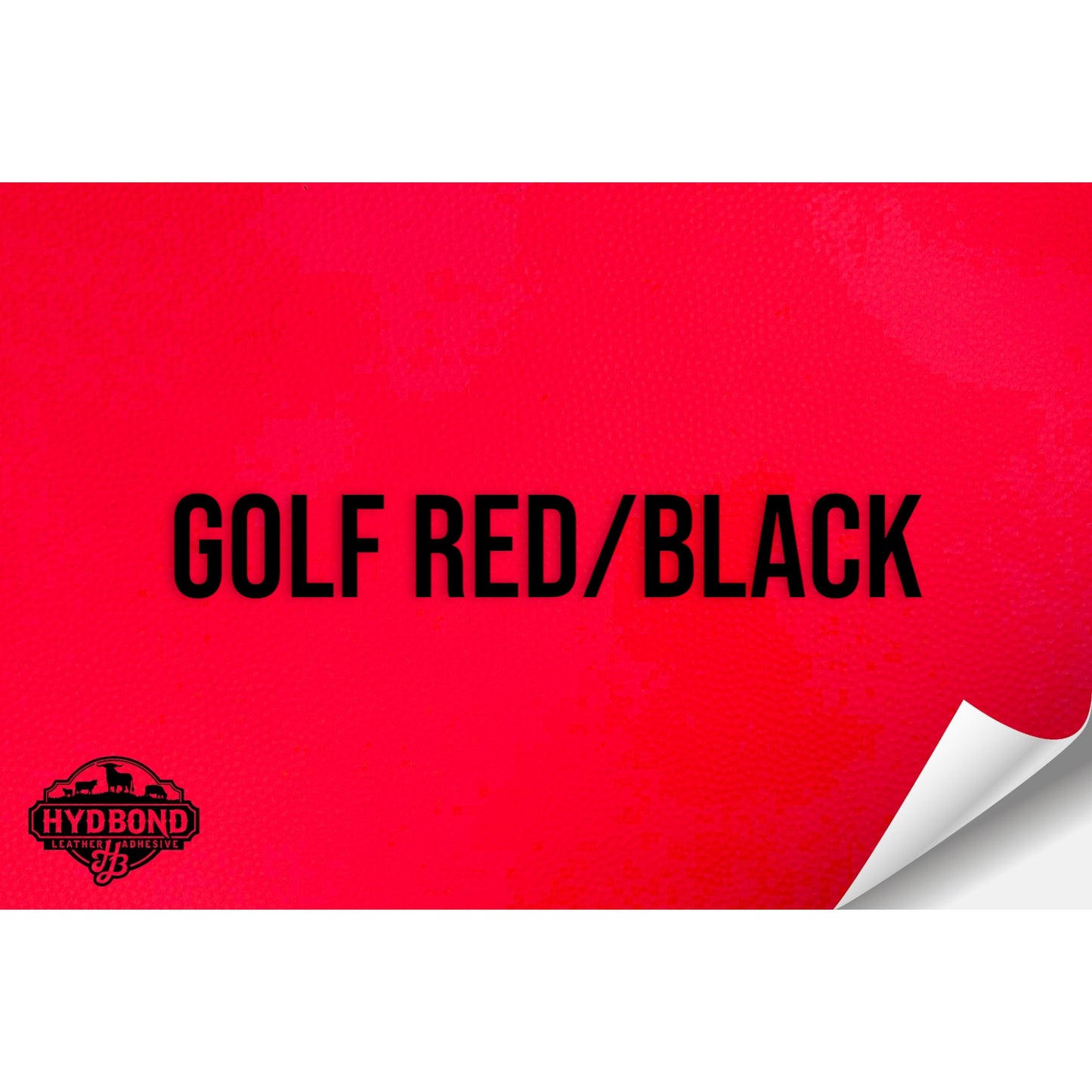 GOLF RED/BLACK HYDBOND LEATHERETTE SHEET (12"x24") ULTRAHYD®