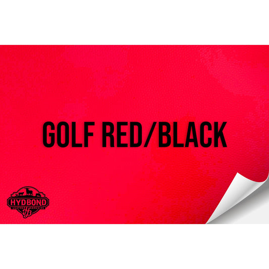GOLF RED/BLACK HYDBOND LEATHERETTE SHEET (12"x24") ULTRAHYD®