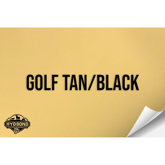 GOLF TAN/BLACK HYDBOND LEATHERETTE SHEET (12"x24") ULTRAHYD®