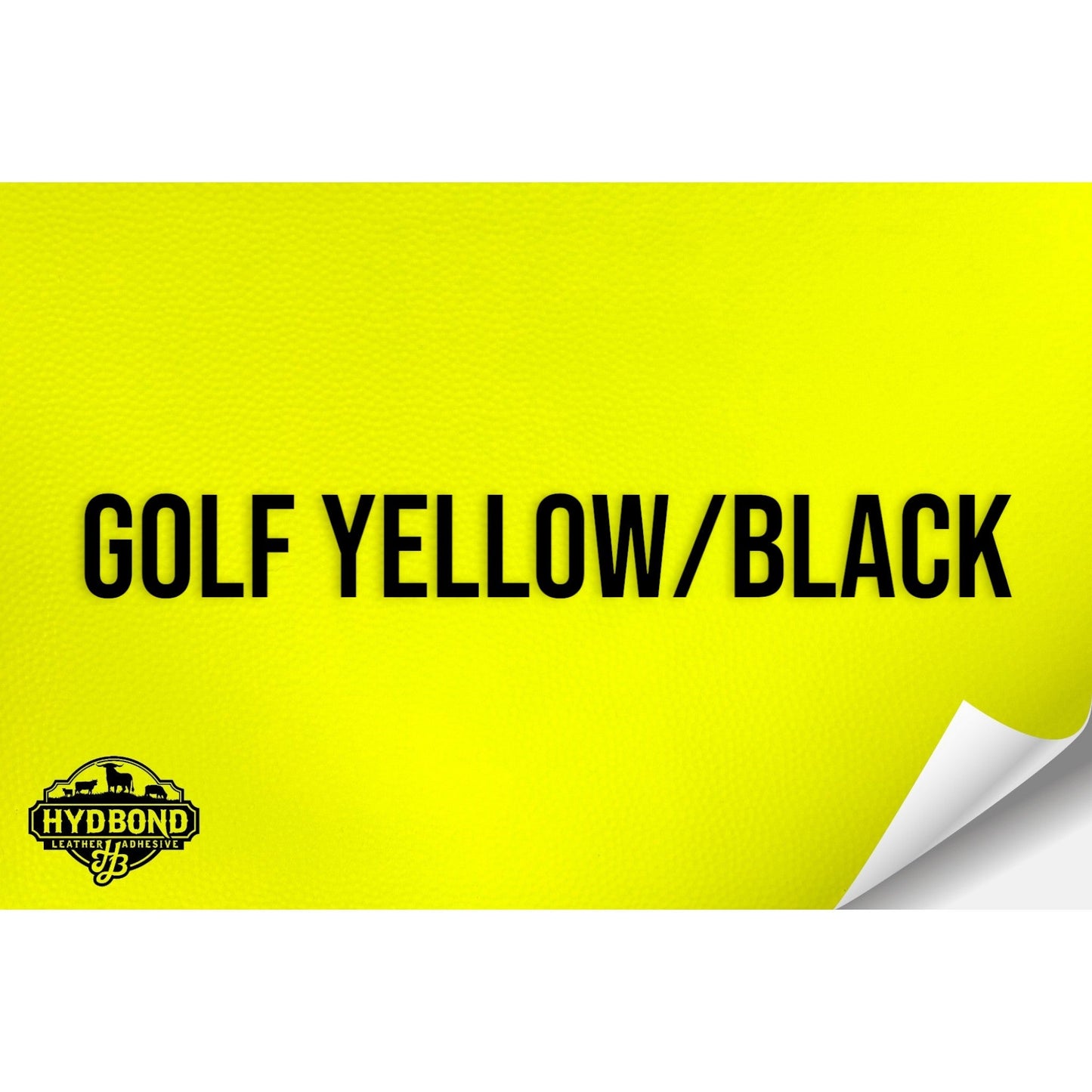 GOLF YELLOW/BLACK HYDBOND LEATHERETTE SHEET (12"x24") ULTRAHYD®