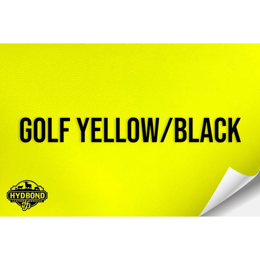 GOLF YELLOW/BLACK HYDBOND LEATHERETTE SHEET (12"x24") ULTRAHYD®