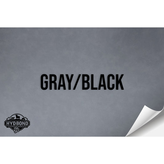 GRAY/BLACK HYDBOND LEATHERETTE SHEET (12"x24")