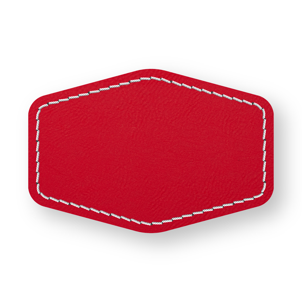 RED/WHITE-HYDBOND UVSTAK™ BLANK PATCHES WITH ADHESIVE
