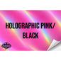 HOLOGRAPHIC/BLACK HYDBOND LEATHERETTE SHEET (12"x24") ULTRAHYD®