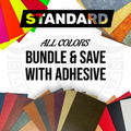 BUNDLE & SAVE ON STANDARD HYDBOND LEATHERETTE SHEETS WITH ADHESIVE (12"x24")