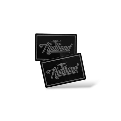 HYDBOND 12"x24"x1/16" GLOSS BLACK/CHARCOAL GRAY DUAL-TEC ACRYLIC PANEL
