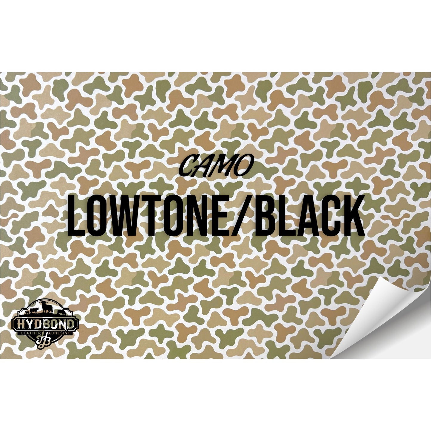 LOWTONE CAMO/BLACK HYDBOND LEATHERETTE SHEET (12"x24") ULTRAHYD®