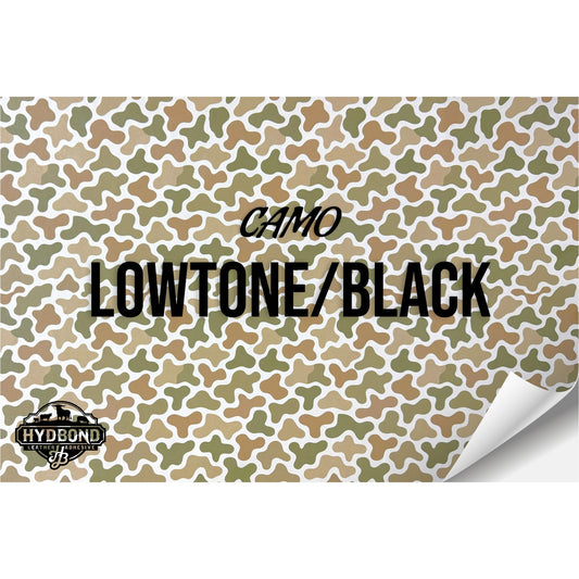 LOWTONE CAMO/BLACK HYDBOND LEATHERETTE SHEET (12"x24") ULTRAHYD®
