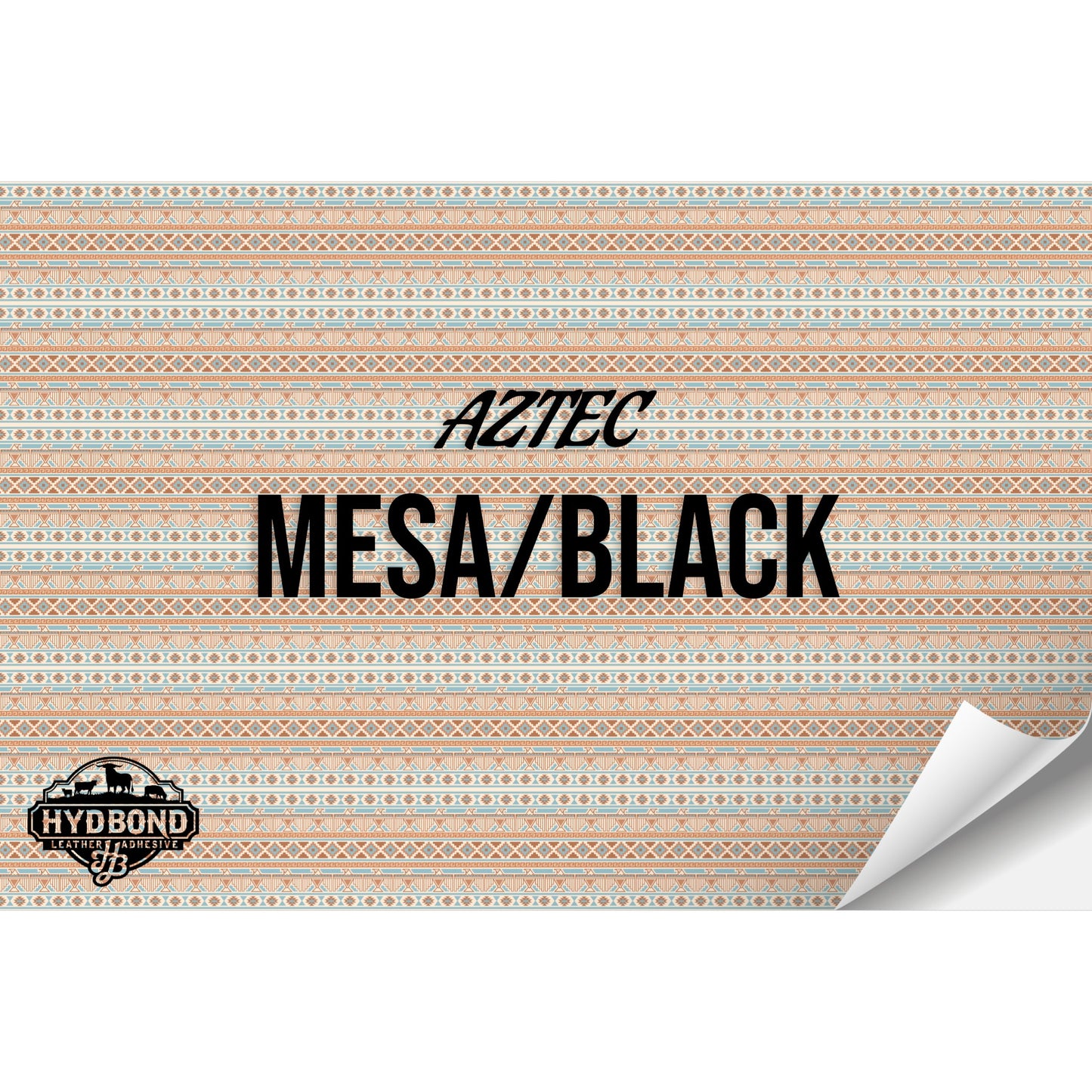MEZA/BLACK AZTEC HYDBOND LEATHERETTE SHEET (12"x24") ULTRAHYD®
