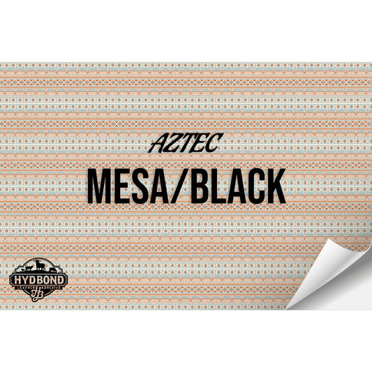 MEZA/BLACK AZTEC HYDBOND LEATHERETTE SHEET (12"x24") ULTRAHYD®