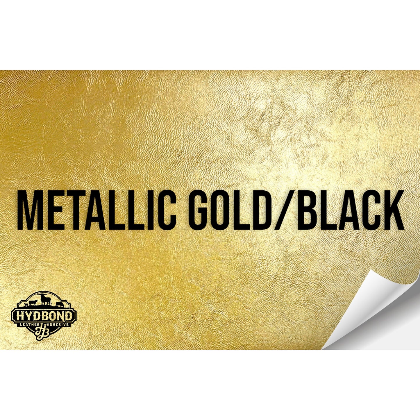 METALLIC GOLD/BLACK HYDBOND LEATHERETTE SHEET (12"x24") ULTRAHYD®