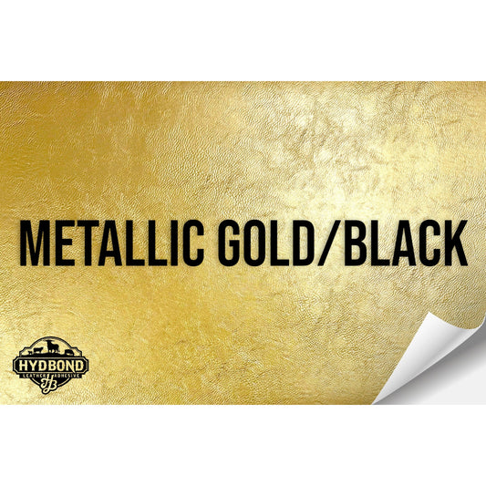 METALLIC GOLD/BLACK HYDBOND LEATHERETTE SHEET (12"x24") ULTRAHYD®