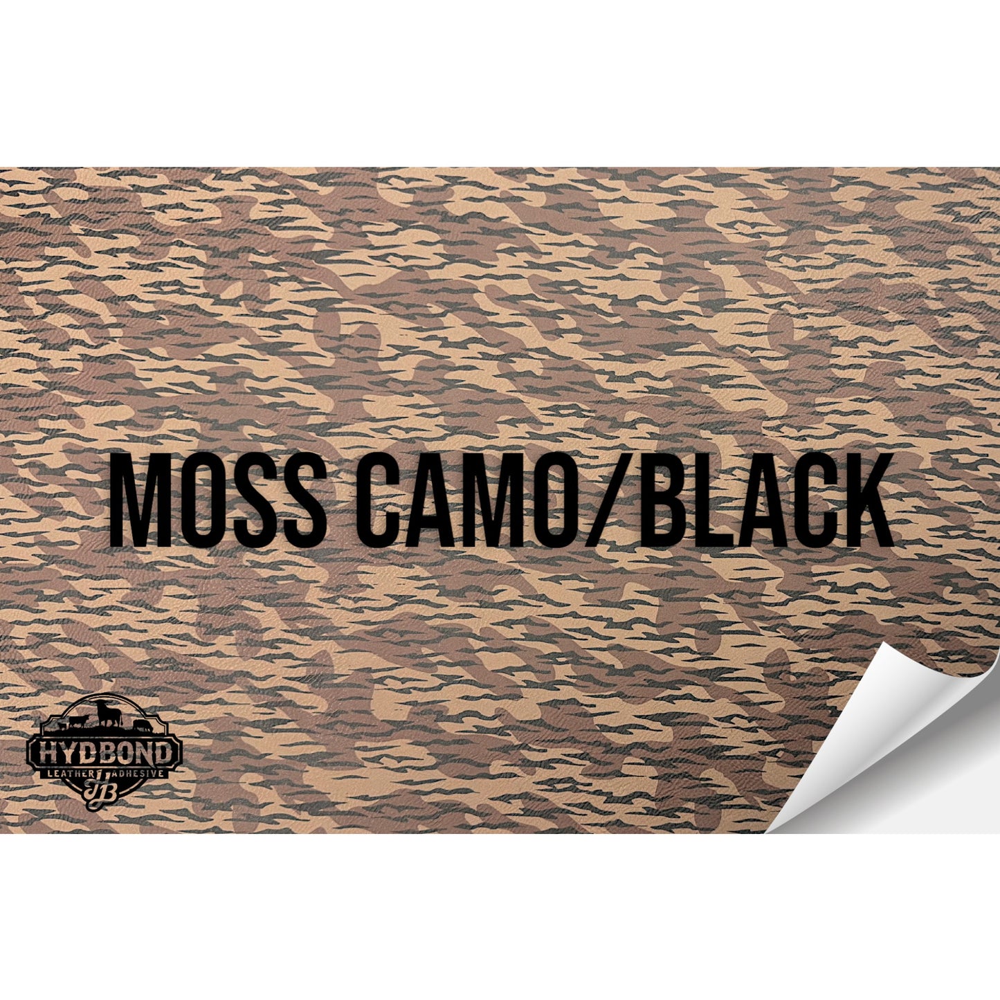 MOSS CAMO/BLACK HYDBOND LEATHERETTE SHEET (12"x24") STANDARD