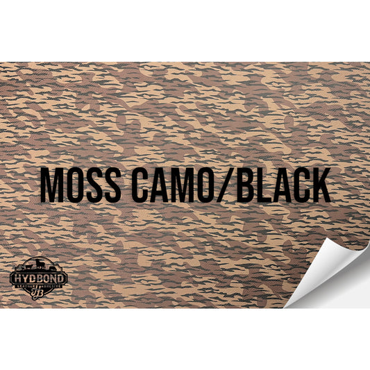 MOSS CAMO/BLACK HYDBOND LEATHERETTE SHEET (12"x24") STANDARD