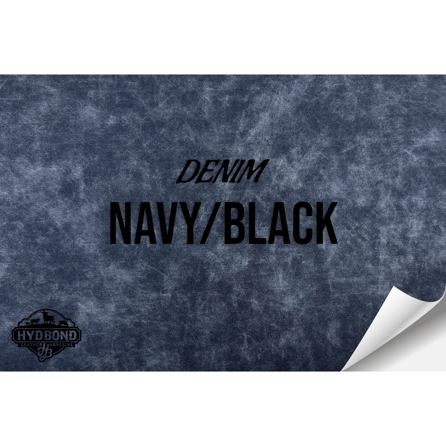 NAVY DENIM/BLACK HYDBOND LEATHERETTE SHEET (12"x24") ULTRAHYD®