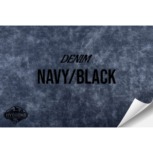 NAVY DENIM/BLACK HYDBOND LEATHERETTE SHEET (12"x24") ULTRAHYD®