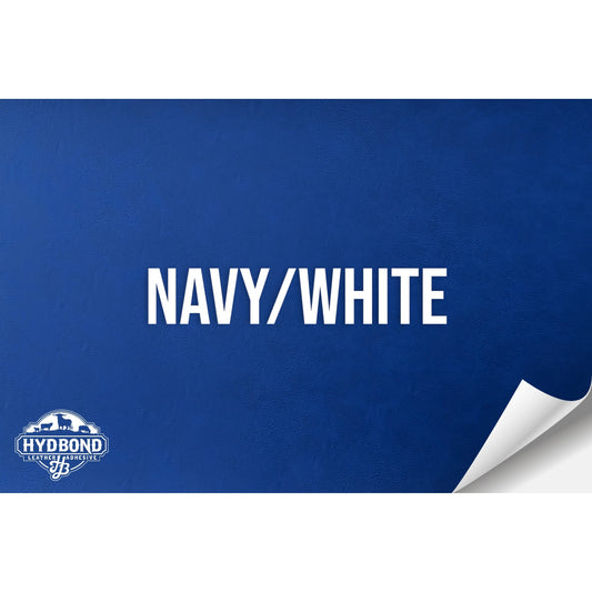 NAVY/WHITE HYDBOND LEATHERETTE SHEET (12"x24") ULTRAHYD®